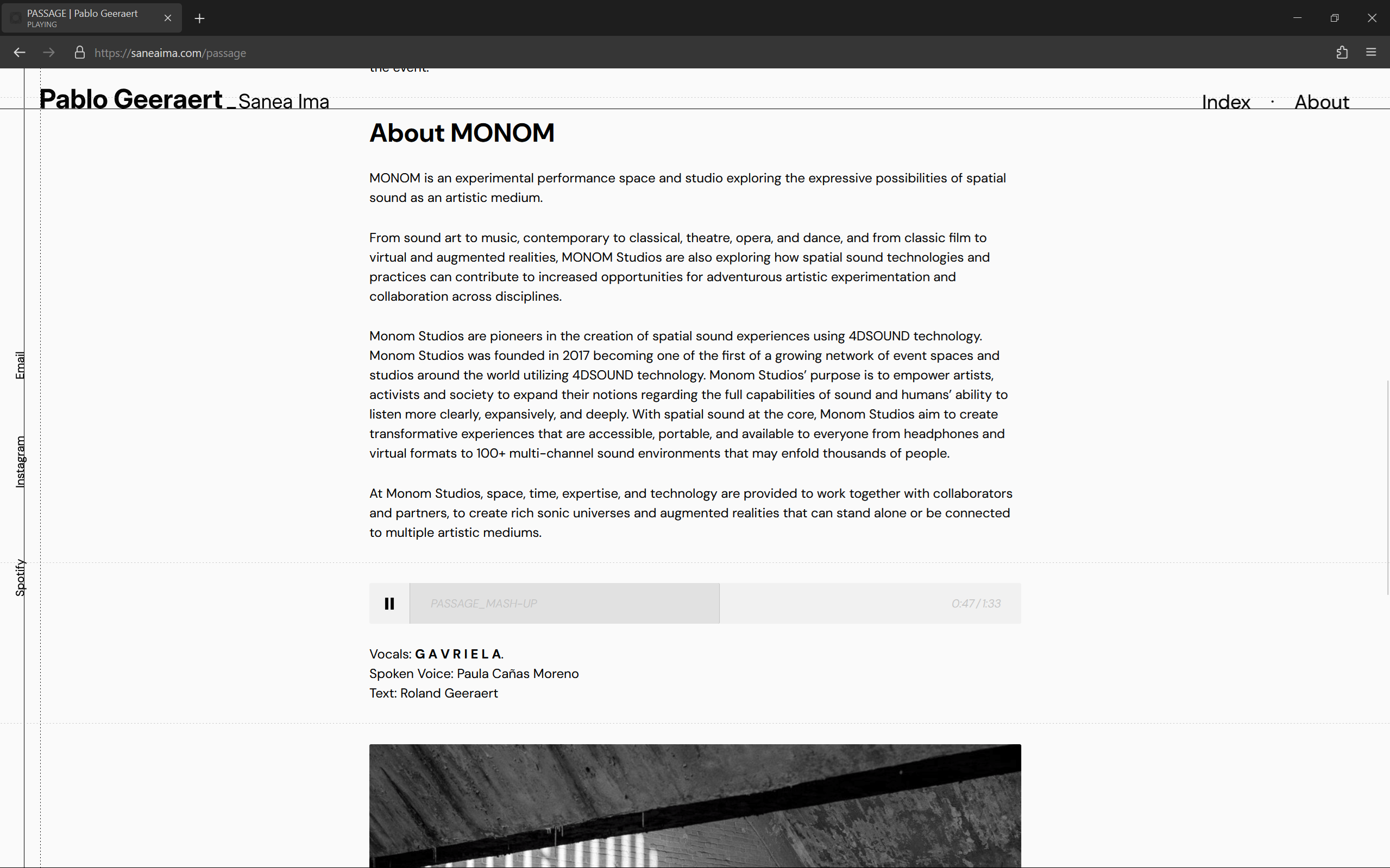 Website project description.